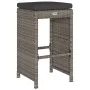 Taburetes altos de bar de jardín cojines 6 uds ratán PE gris de , Sillas de jardín - Ref: Foro24-368693, Precio: 378,00 €, De...