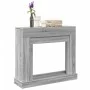 Kaminholzregal in Sonoma-Grau aus Ingenieurholz 100x30x87,5 cm von , Zubehör für Holzöfen und Kamine - Ref: Foro24-854567, Pr...