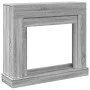 Kaminholzregal in Sonoma-Grau aus Ingenieurholz 100x30x87,5 cm von , Zubehör für Holzöfen und Kamine - Ref: Foro24-854567, Pr...