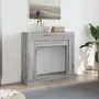Kaminholzregal in Sonoma-Grau aus Ingenieurholz 100x30x87,5 cm von , Zubehör für Holzöfen und Kamine - Ref: Foro24-854567, Pr...