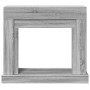Kaminholzregal in Sonoma-Grau aus Ingenieurholz 100x30x87,5 cm von , Zubehör für Holzöfen und Kamine - Ref: Foro24-854567, Pr...