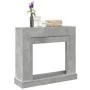 Engineered wood chimney edge in gray concrete, measuring 100x30x87.5cm. by , Accessories for wood ovens and fireplaces - Ref:...
