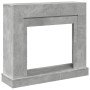 Kaminumrandung aus grauem Beton-Ingenieurholz, 100x30x87,5 cm. von , Zubehör für Holzöfen und Kamine - Ref: Foro24-854565, Pr...