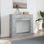 Kaminumrandung aus grauem Beton-Ingenieurholz, 100x30x87,5 cm. von , Zubehör für Holzöfen und Kamine - Ref: Foro24-854565, Pr...