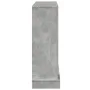 Engineered wood chimney edge in gray concrete, measuring 100x30x87.5cm. by , Accessories for wood ovens and fireplaces - Ref:...