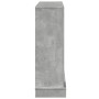 Kaminumrandung aus grauem Beton-Ingenieurholz, 100x30x87,5 cm. von , Zubehör für Holzöfen und Kamine - Ref: Foro24-854565, Pr...