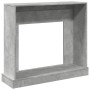 Kaminumrandung aus grauem Beton-Ingenieurholz, 100x30x87,5 cm. von , Zubehör für Holzöfen und Kamine - Ref: Foro24-854565, Pr...