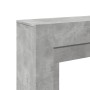 Kaminumrandung aus grauem Beton-Ingenieurholz, 100x30x87,5 cm. von , Zubehör für Holzöfen und Kamine - Ref: Foro24-854565, Pr...
