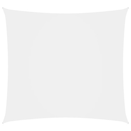 Toldo de vela cuadrado tela Oxford blanco 7x7 m