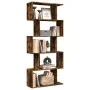 Divider bookcase 5 levels smoked oak wood 70x24x161 cm by , Bookcases and shelves - Ref: Foro24-858097, Price: 62,10 €, Disco...