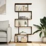 Divider bookcase 5 levels smoked oak wood 70x24x161 cm by , Bookcases and shelves - Ref: Foro24-858097, Price: 62,10 €, Disco...