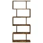 Divider bookcase 5 levels smoked oak wood 70x24x161 cm by , Bookcases and shelves - Ref: Foro24-858097, Price: 62,10 €, Disco...