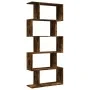 Divider bookcase 5 levels smoked oak wood 70x24x161 cm by , Bookcases and shelves - Ref: Foro24-858097, Price: 62,10 €, Disco...