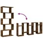 Divider bookcase 5 levels smoked oak wood 70x24x161 cm by , Bookcases and shelves - Ref: Foro24-858097, Price: 62,10 €, Disco...