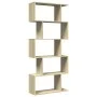 Divider bookcase 5 levels oak Sonoma wood 70x24x161 cm by , Bookcases and shelves - Ref: Foro24-858095, Price: 63,98 €, Disco...