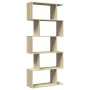 Librería divisora 5 niveles madera roble Sonoma 70x24x161 cm de , Librerías y estanterías - Ref: Foro24-858095, Precio: 67,52 €