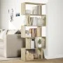 Divider bookcase 5 levels oak Sonoma wood 70x24x161 cm by , Bookcases and shelves - Ref: Foro24-858095, Price: 63,98 €, Disco...