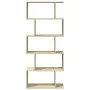 Divider bookcase 5 levels oak Sonoma wood 70x24x161 cm by , Bookcases and shelves - Ref: Foro24-858095, Price: 63,98 €, Disco...
