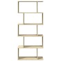 Librería divisora 5 niveles madera roble Sonoma 70x24x161 cm de , Librerías y estanterías - Ref: Foro24-858095, Precio: 67,52 €
