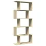 Divider bookcase 5 levels oak Sonoma wood 70x24x161 cm by , Bookcases and shelves - Ref: Foro24-858095, Price: 63,98 €, Disco...