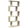 Librería divisora 5 niveles madera roble Sonoma 70x24x161 cm de , Librerías y estanterías - Ref: Foro24-858095, Precio: 67,52 €