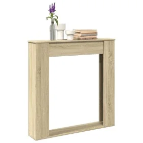 Kaminholzregal aus Eichenholz in Sonoma-Optik, 100x20x100 cm. von , Zubehör für Holzöfen und Kamine - Ref: Foro24-854573, Pre...