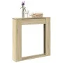 Engineered wood Sonoma oak chimney edge 100x20x100 cm by , Accessories for wood ovens and fireplaces - Ref: Foro24-854573, Pr...