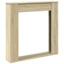 Kaminholzregal aus Eichenholz in Sonoma-Optik, 100x20x100 cm. von , Zubehör für Holzöfen und Kamine - Ref: Foro24-854573, Pre...