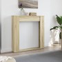 Kaminholzregal aus Eichenholz in Sonoma-Optik, 100x20x100 cm. von , Zubehör für Holzöfen und Kamine - Ref: Foro24-854573, Pre...