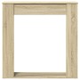 Engineered wood Sonoma oak chimney edge 100x20x100 cm by , Accessories for wood ovens and fireplaces - Ref: Foro24-854573, Pr...