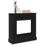 Kaminholzregal aus schwarzem Ingenieurholz, 90x30x90 cm. von , Zubehör für Holzöfen und Kamine - Ref: Foro24-854590, Preis: 7...