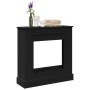 Kaminholzregal aus schwarzem Ingenieurholz, 90x30x90 cm. von , Zubehör für Holzöfen und Kamine - Ref: Foro24-854590, Preis: 7...