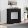 Kaminholzregal aus schwarzem Ingenieurholz, 90x30x90 cm. von , Zubehör für Holzöfen und Kamine - Ref: Foro24-854590, Preis: 7...