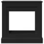 Kaminholzregal aus schwarzem Ingenieurholz, 90x30x90 cm. von , Zubehör für Holzöfen und Kamine - Ref: Foro24-854590, Preis: 7...