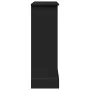 Borde de chimenea madera ingeniería negro 90x30x90 cm de , Accesorios para hornos de leña y chimeneas - Ref: Foro24-854590, P...