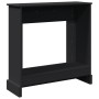 Kaminholzregal aus schwarzem Ingenieurholz, 90x30x90 cm. von , Zubehör für Holzöfen und Kamine - Ref: Foro24-854590, Preis: 7...