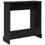 Kaminholzregal aus schwarzem Ingenieurholz, 90x30x90 cm. von , Zubehör für Holzöfen und Kamine - Ref: Foro24-854590, Preis: 7...