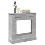 Engineered wood chimney edge in gray concrete, 90x30x90 cm. by , Accessories for wood ovens and fireplaces - Ref: Foro24-8545...