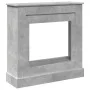 Engineered wood chimney edge in gray concrete, 90x30x90 cm. by , Accessories for wood ovens and fireplaces - Ref: Foro24-8545...
