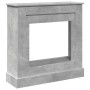 Kaminumrandung aus grauem Beton-Ingenieurholz, 90x30x90 cm. von , Zubehör für Holzöfen und Kamine - Ref: Foro24-854592, Preis...