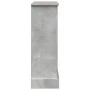 Kaminumrandung aus grauem Beton-Ingenieurholz, 90x30x90 cm. von , Zubehör für Holzöfen und Kamine - Ref: Foro24-854592, Preis...