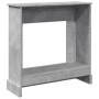 Kaminumrandung aus grauem Beton-Ingenieurholz, 90x30x90 cm. von , Zubehör für Holzöfen und Kamine - Ref: Foro24-854592, Preis...