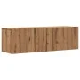 Wand-TV-Möbel aus Eichen-Ingenieurholz, handgefertigt, 100x30x30 cm. von , TV-Möbel - Ref: Foro24-856019, Preis: 70,56 €, Rab...