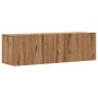 Wand-TV-Möbel aus Eichen-Ingenieurholz, handgefertigt, 100x30x30 cm. von , TV-Möbel - Ref: Foro24-856019, Preis: 69,10 €, Rab...