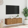 Wand-TV-Möbel aus Eichen-Ingenieurholz, handgefertigt, 100x30x30 cm. von , TV-Möbel - Ref: Foro24-856019, Preis: 69,10 €, Rab...