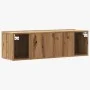 Wand-TV-Möbel aus Eichen-Ingenieurholz, handgefertigt, 100x30x30 cm. von , TV-Möbel - Ref: Foro24-856019, Preis: 70,56 €, Rab...