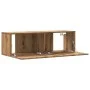 Wand-TV-Möbel aus Eichen-Ingenieurholz, handgefertigt, 100x30x30 cm. von , TV-Möbel - Ref: Foro24-856019, Preis: 70,56 €, Rab...