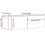Wand-TV-Möbel aus Eichen-Ingenieurholz, handgefertigt, 100x30x30 cm. von , TV-Möbel - Ref: Foro24-856019, Preis: 70,56 €, Rab...