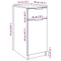 Schreibtischschrank aus gealtertem Ingenieurholz 33x50x75 cm von , Schließfächer und Lagerschränke - Ref: Foro24-856997, Prei...
