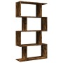 Bücherregal mit 4 Ebenen aus geräucherter Eiche, 70x24x129 cm. von , Bücherregale und Regale - Ref: Foro24-858106, Preis: 58,...